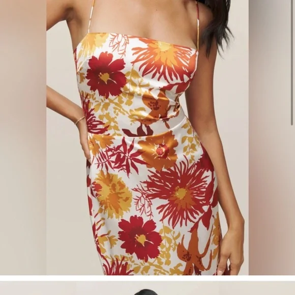 Reformation Frankie Silk Dress - Picture 4 of 9